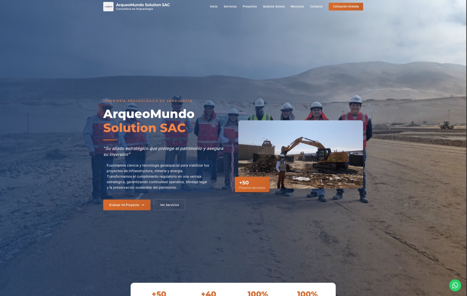 Arqueomundo Solution